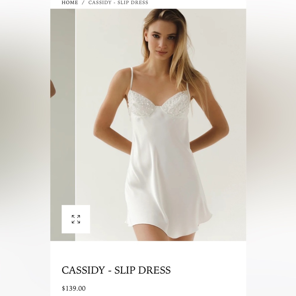 The Robe Pearl Slip Dress
